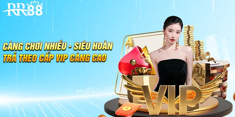Càng chơi nhiều - Siêu hoàn trả theo cấp VIP càng cao