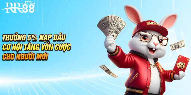 Các bước nhận khuyến mãi RR88 thưởng 5% nạp đầu